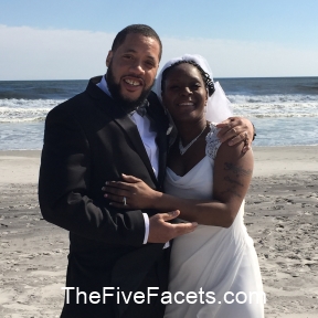 Aaliyah & James at the Beach, Married March 30, 2015