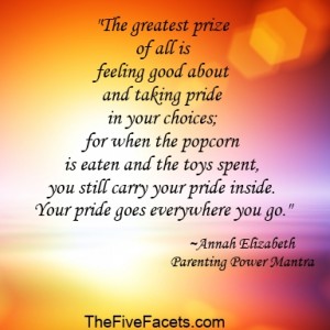 Annah Elizabeth's Best Prize of All Power Mantra Quote