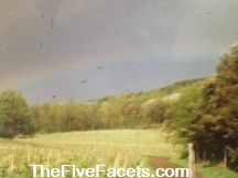 Rainbow after Gavin died w Five Facets Tag