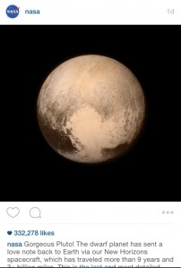 Nasa Instagram Love Notes from Pluto