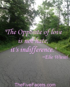The Opposite of Love Elie Wiesel Quote