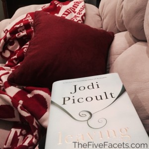 On Comy Sofa Reading Jodi Picoult's Leaving Time